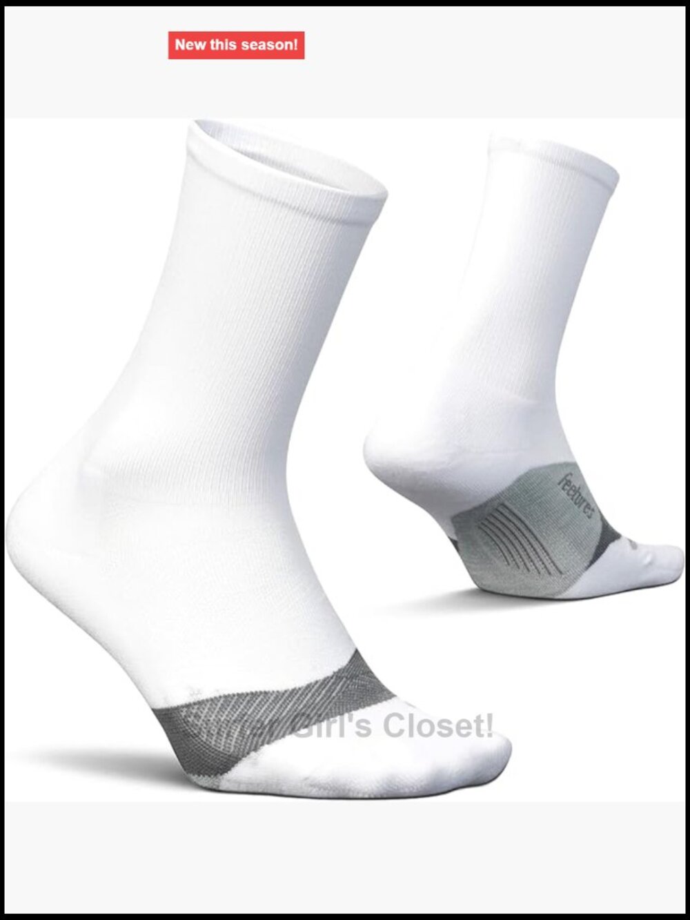 Elite Light Cushion Mini Crew Running Socks with Targeted Compression